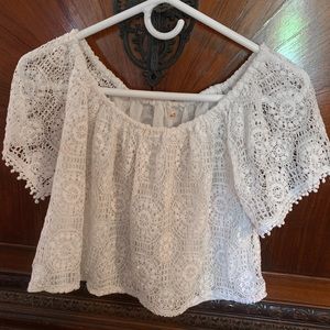 Lace Hollister Crop Top